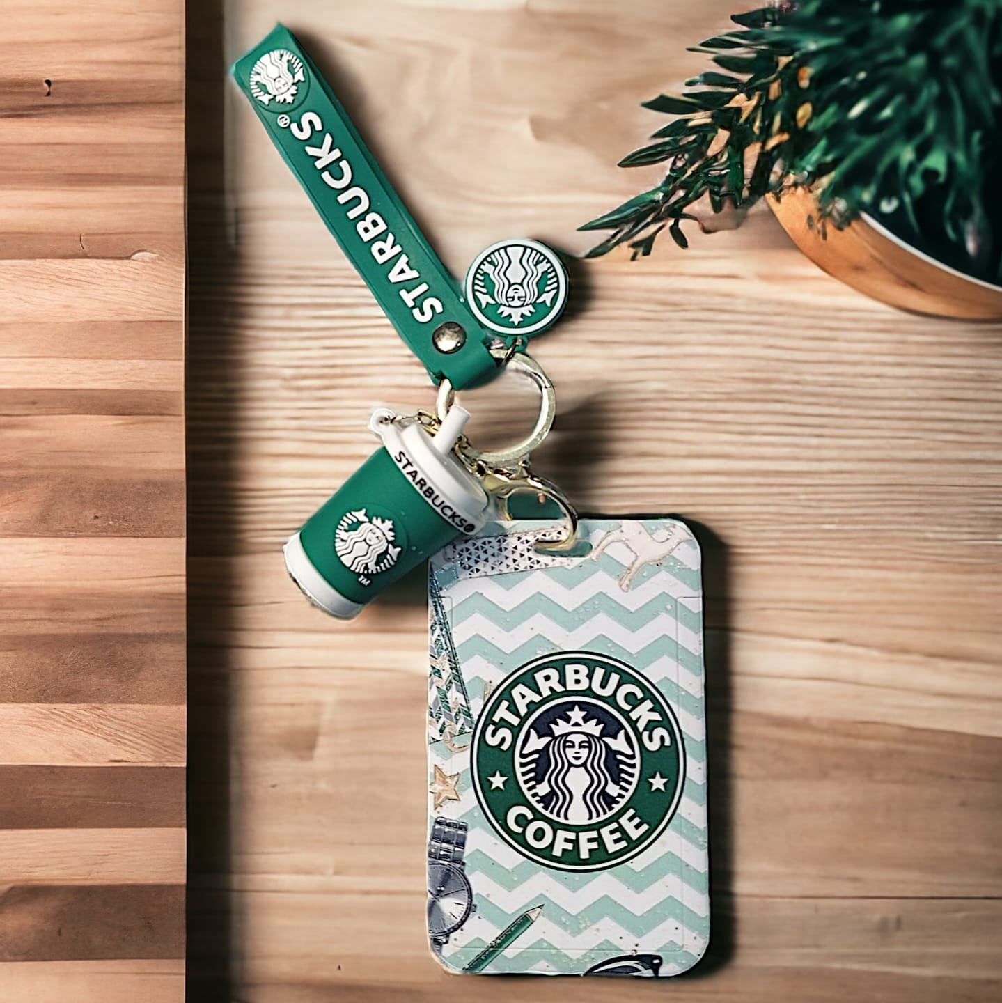 Starbucks ID Card Keychain