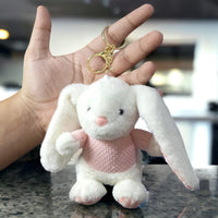 Adorable Bunny Plush Keychain