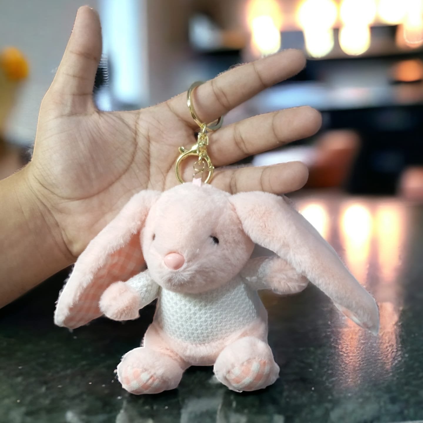 Adorable Bunny Plush Keychain