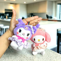 Charming Kuromi And Friends Plush Keychain