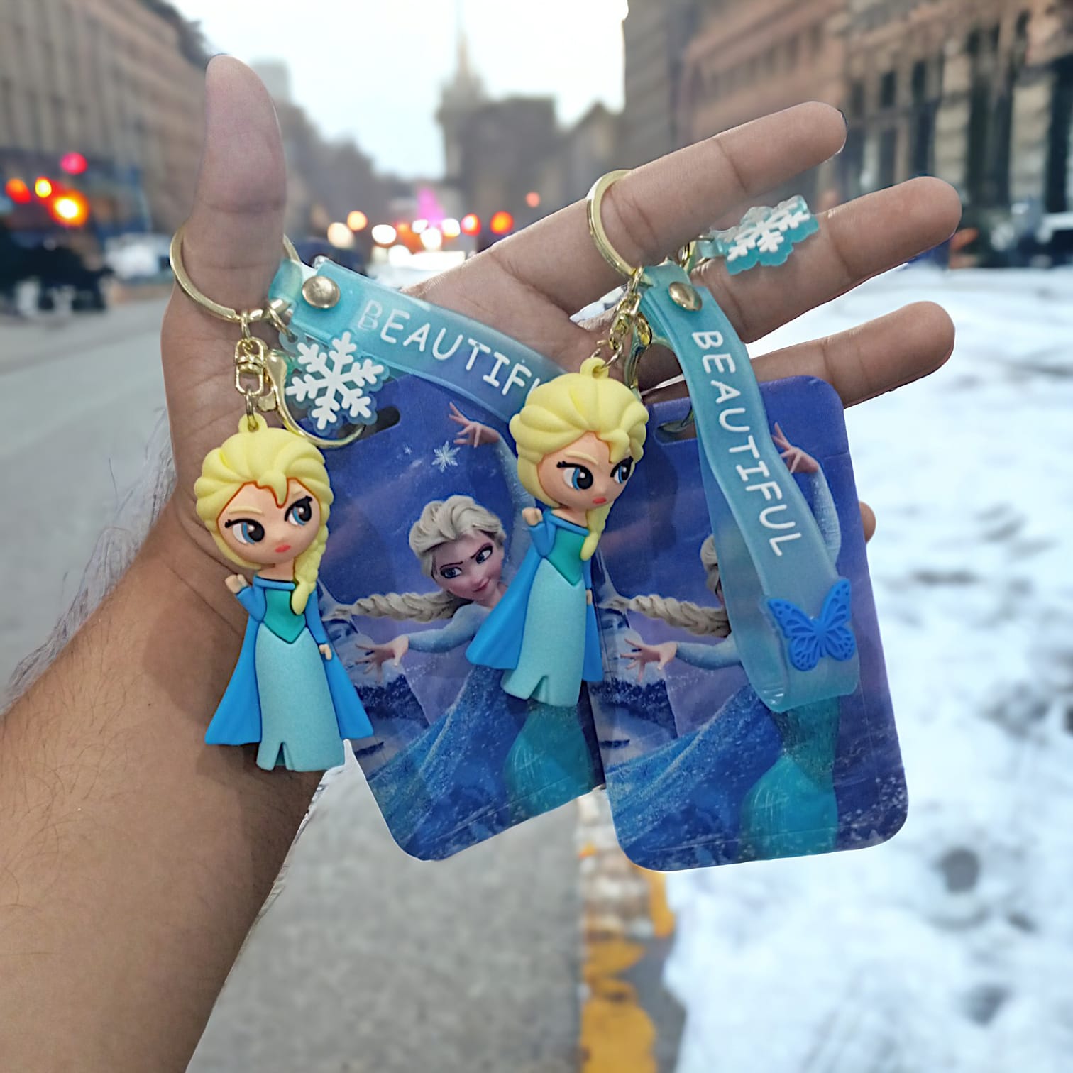 Frozen Elsa ID Card Keychain