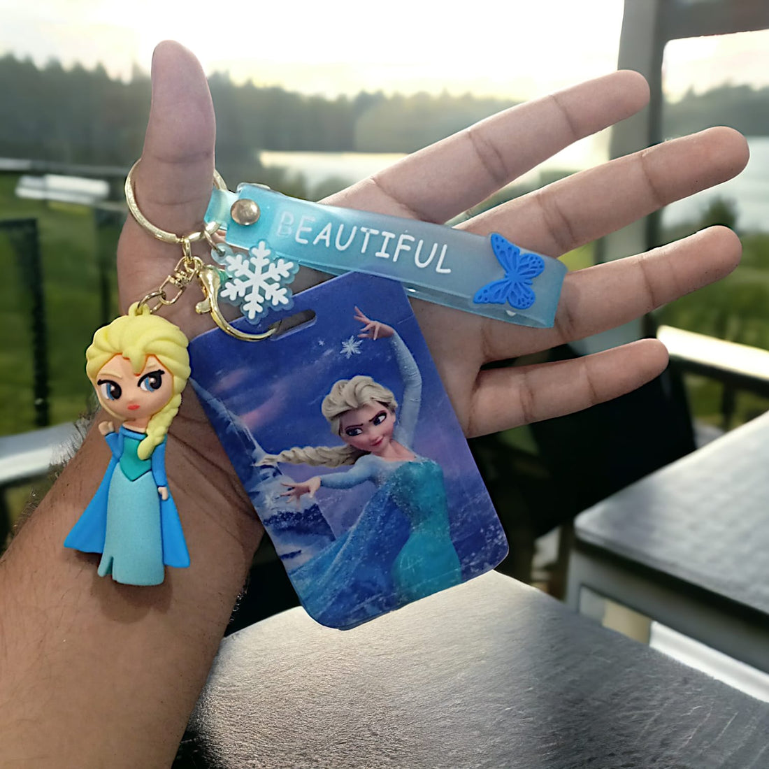 Frozen Elsa ID Card Keychain