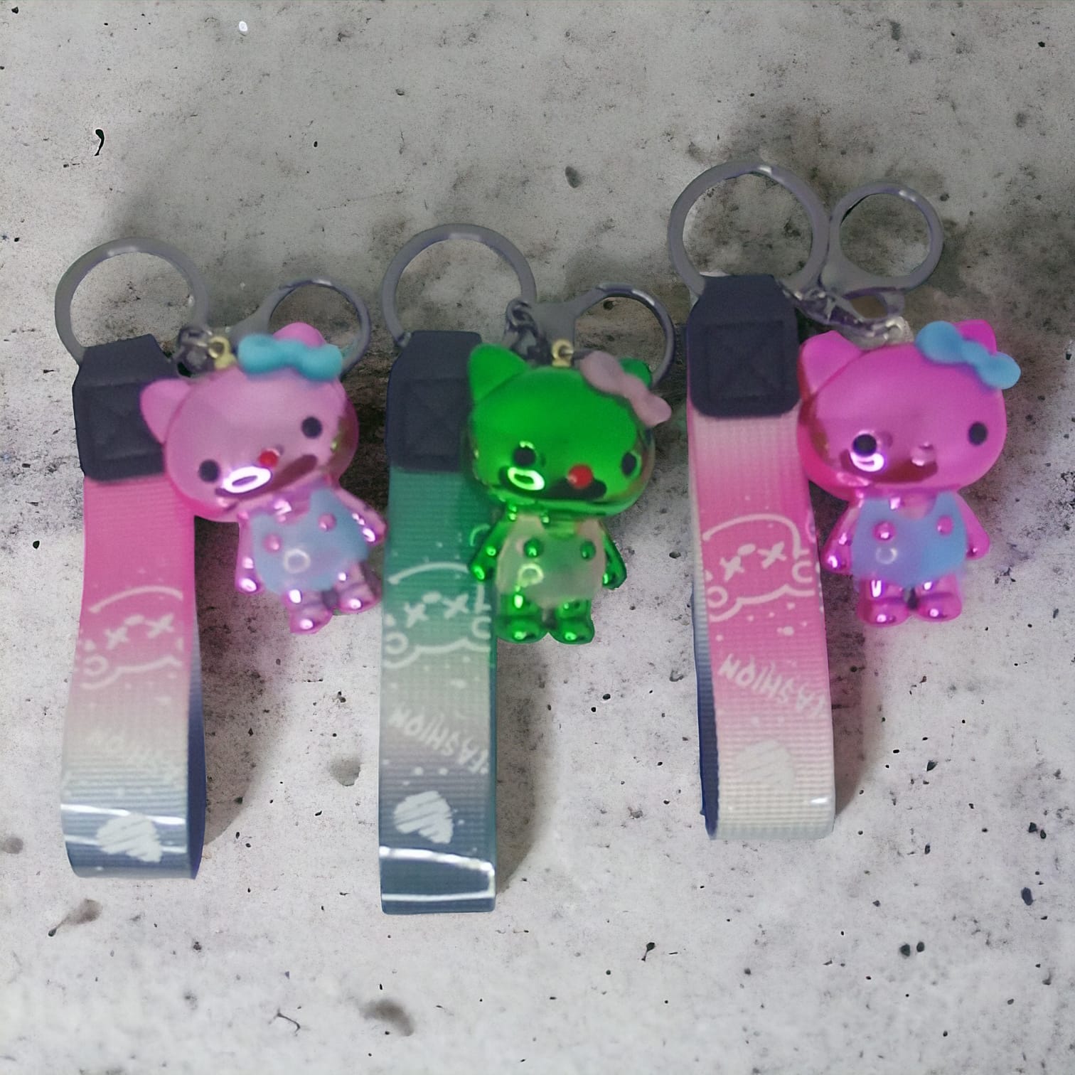 Gradient Hello Kitty 3D Keychain