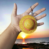 Luffy Bamboo Hat Keychain