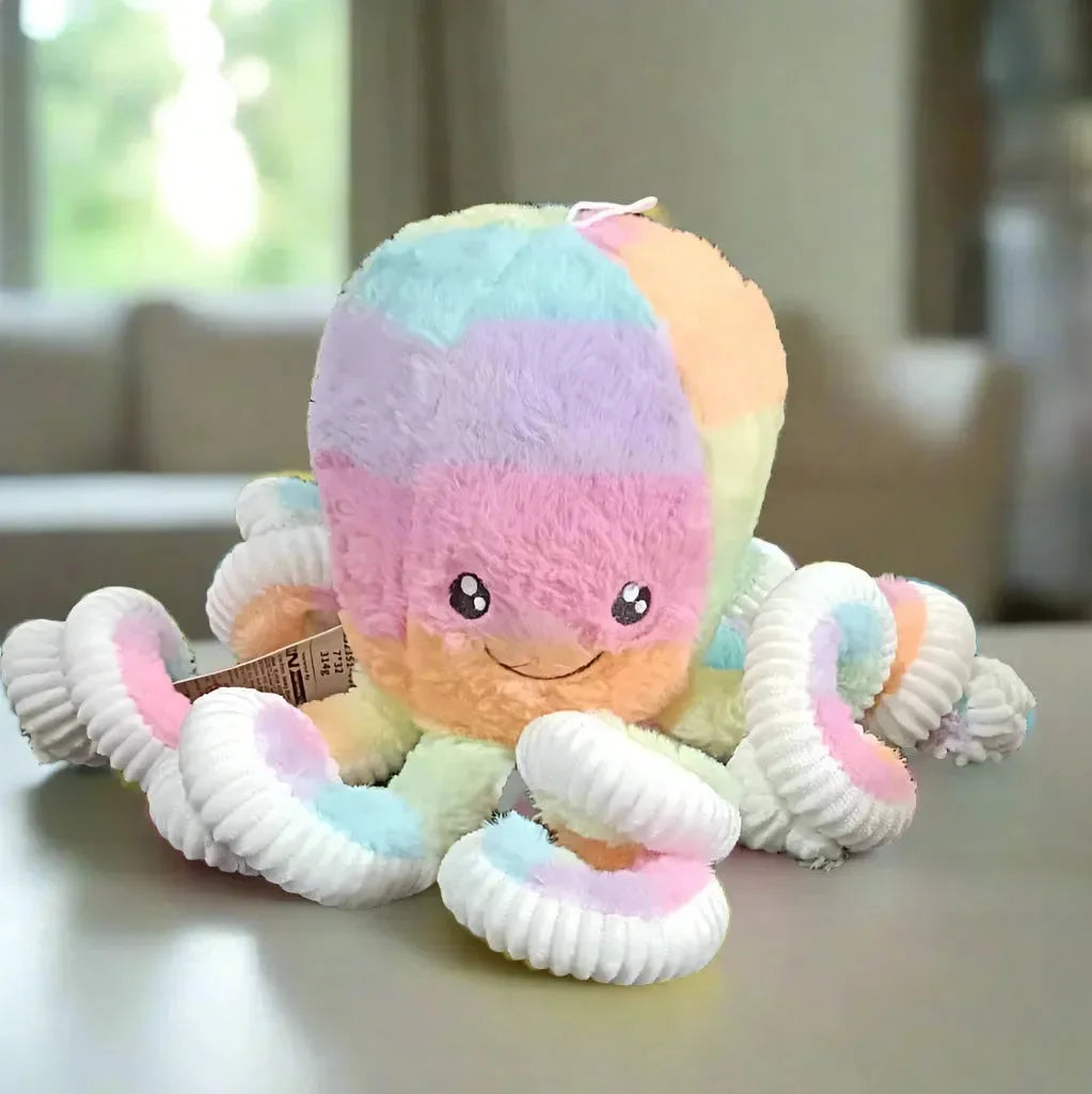 Rainbow Octopus Plushie (40 cm)
