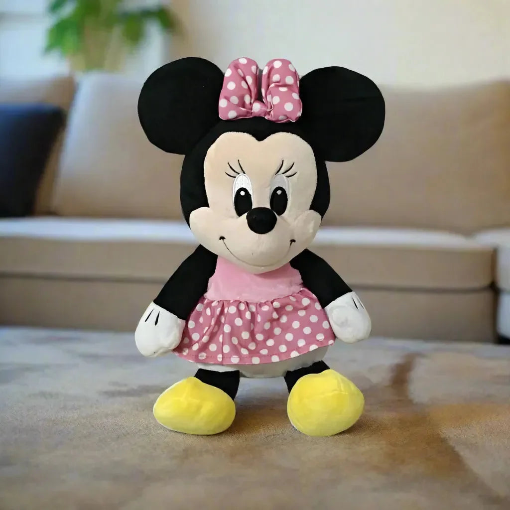 Peluche bébé Minnie à pois (40 cm) 