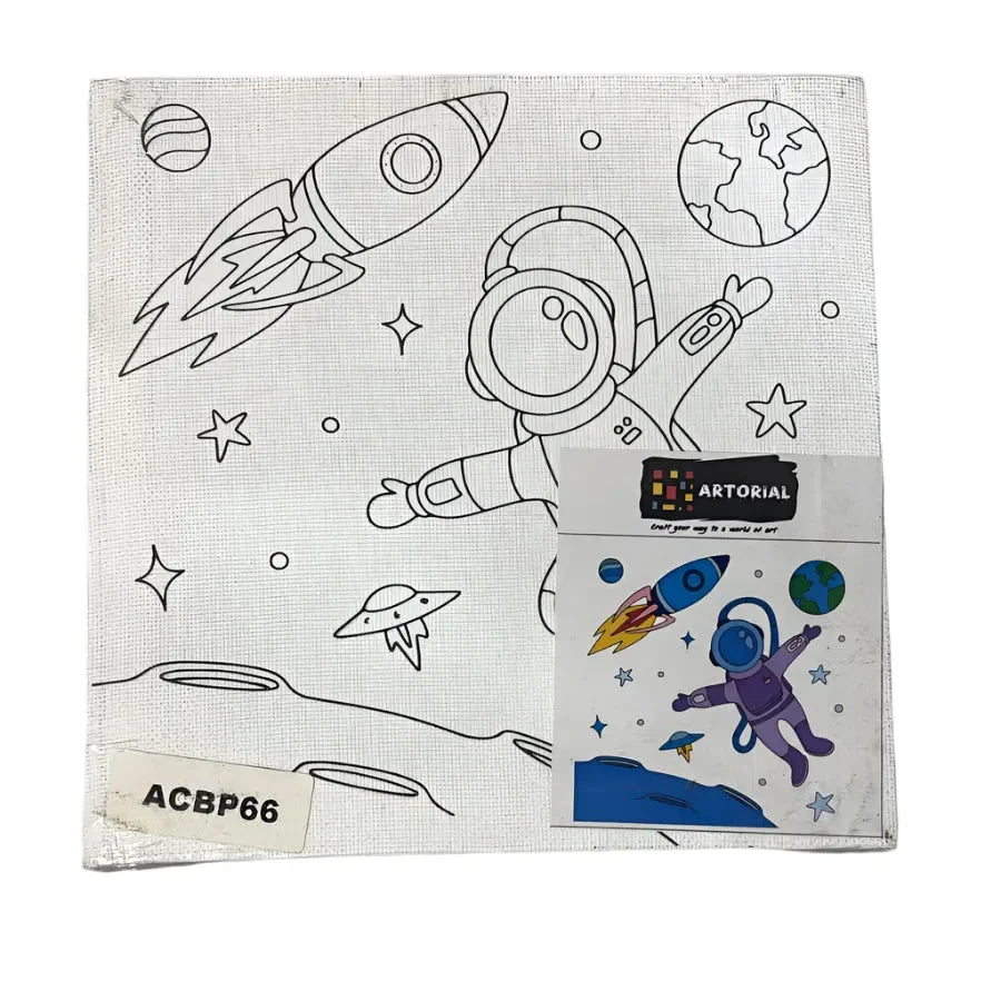 Blank Artistic Pre-Drawn Canvas Set (6x6)