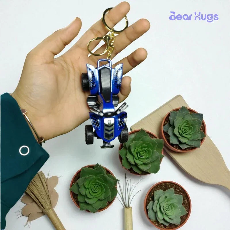 Thrilling Mini Quad Bike Keychain
