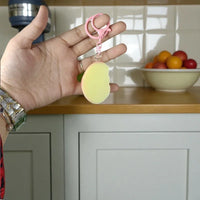 Forbidden Fruit Realistic Slice Keychain