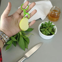 Forbidden Fruit Realistic Slice Keychain