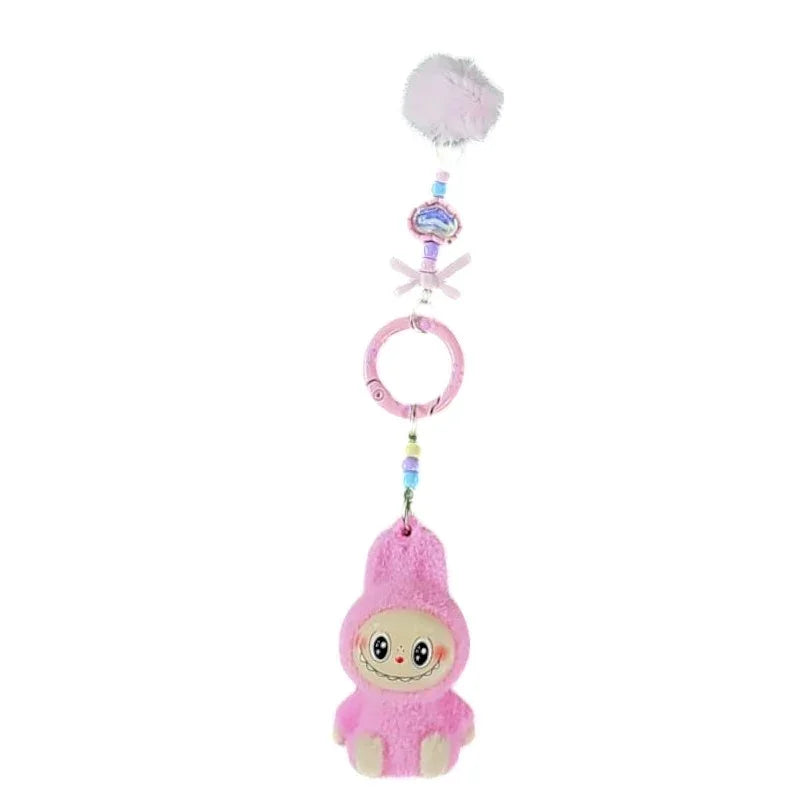 Labubu Heart Luxe Flocked Keychain