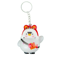 Mini Cosplay Penguin Squishy Keychain