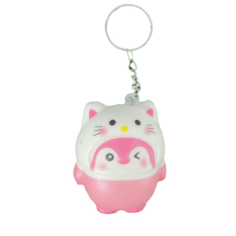 Mini Cosplay Penguin Squishy Keychain
