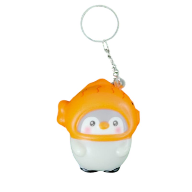 Mini Cosplay Penguin Squishy Keychain