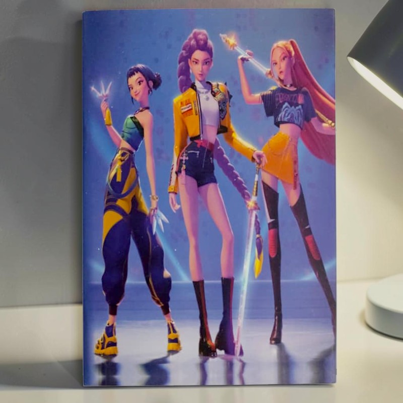 K-Pop Huntrix Neon Strike Notebook