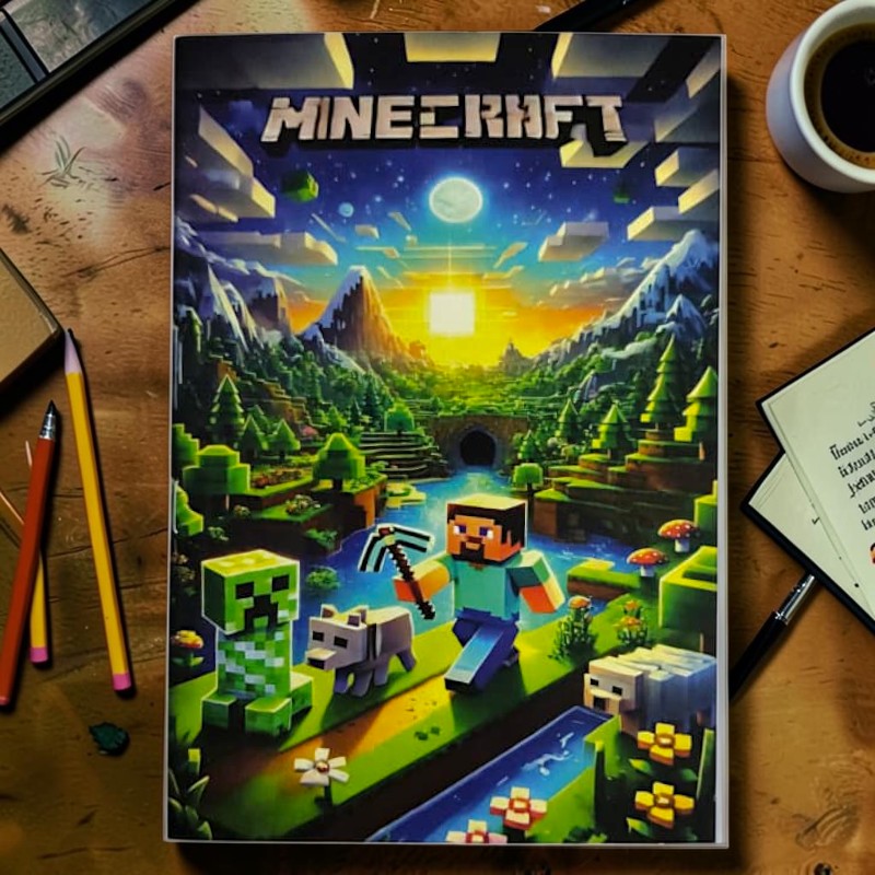 Minecraft World Builder A5 Notebook