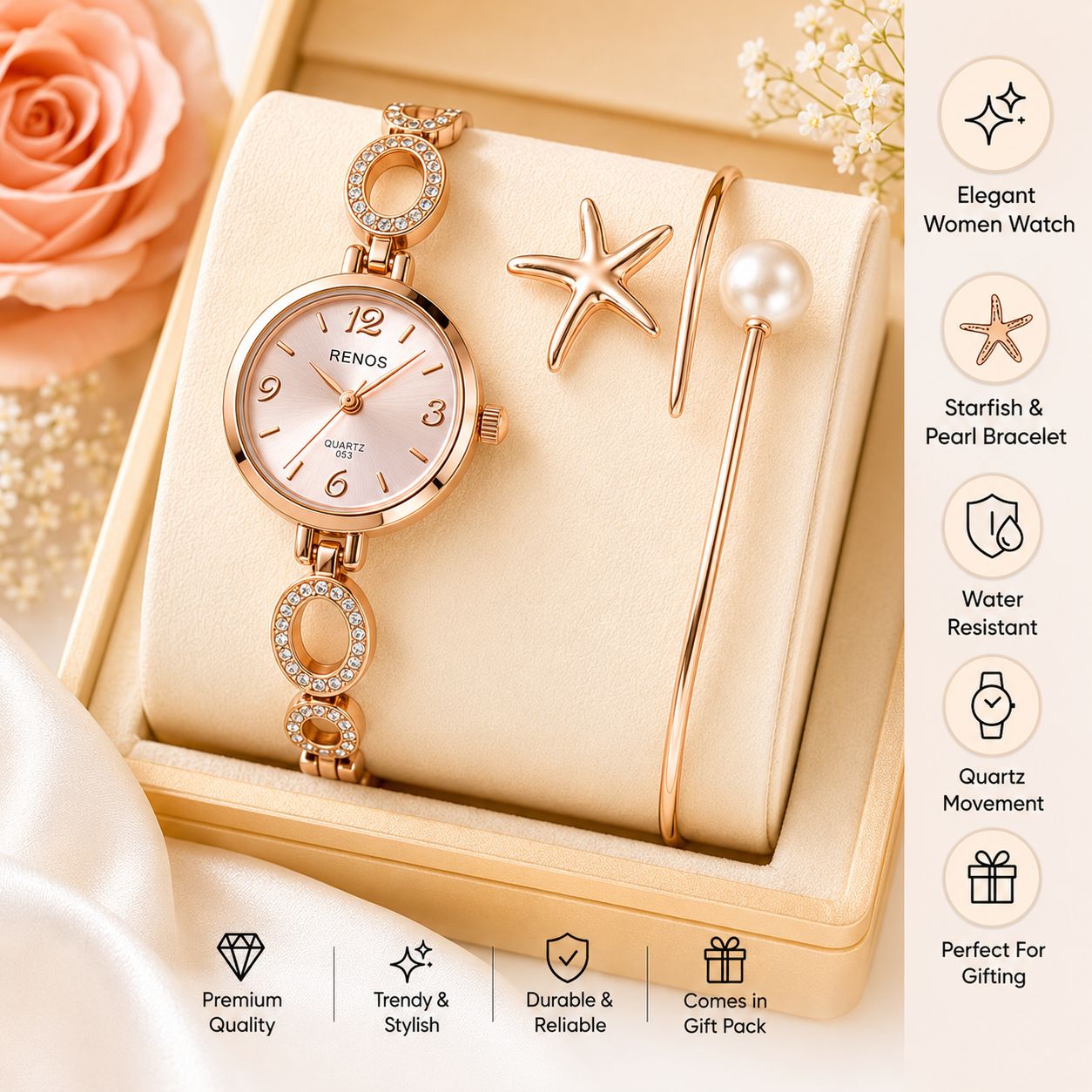 Main Character Aura Watch and Charm Cuff Set