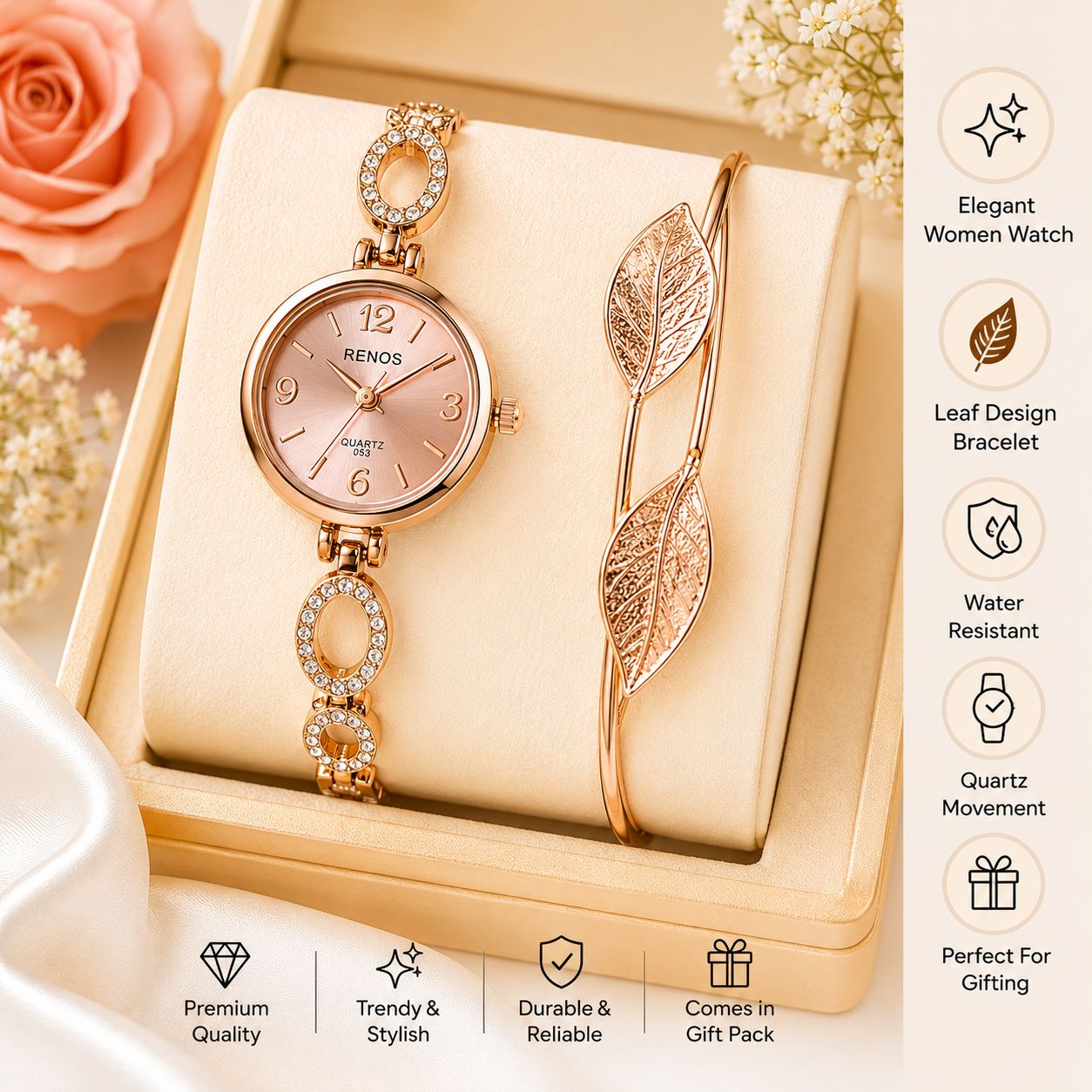Main Character Aura Watch and Charm Cuff Set