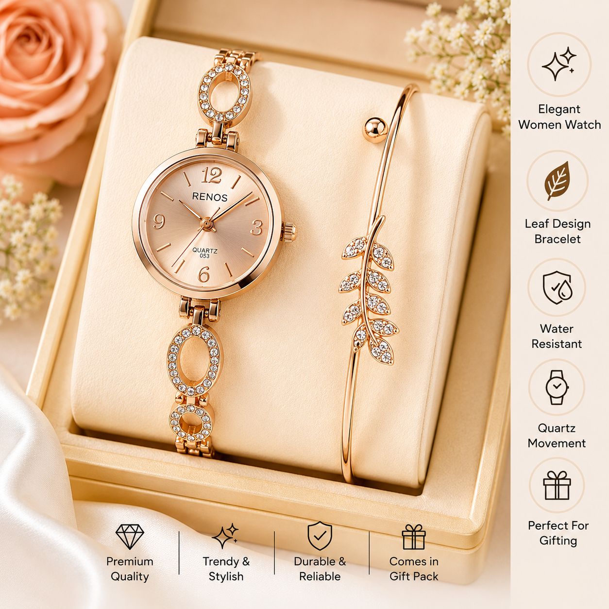 Main Character Aura Watch and Charm Cuff Set
