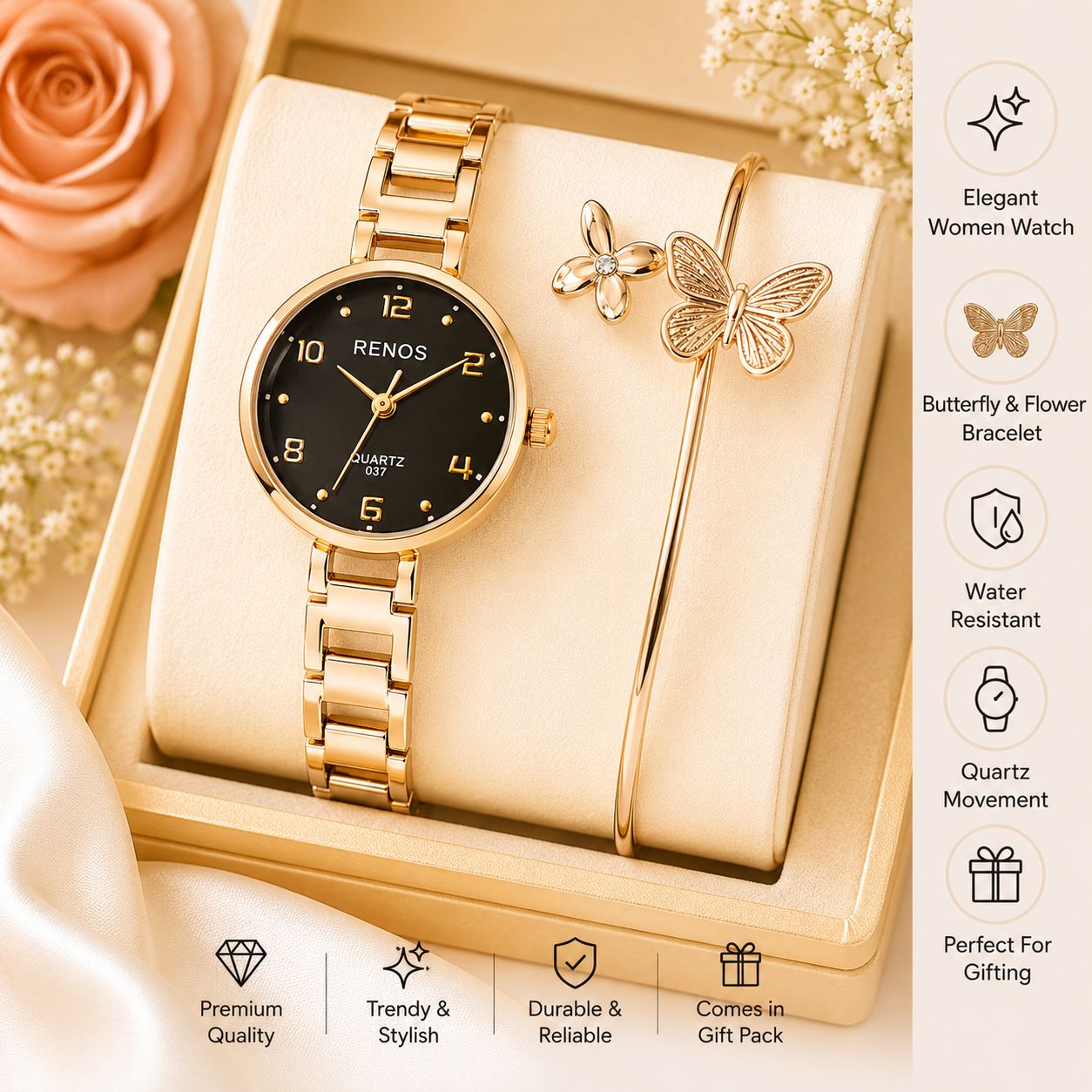 Main Character Aura Watch and Charm Cuff Set