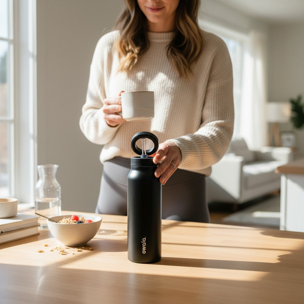 Connect & Quench Magnetic Tripod Insulated Water Bottle (24 oz)