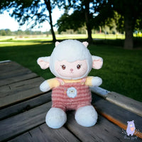 Cute Dungaree Lamb Plushie