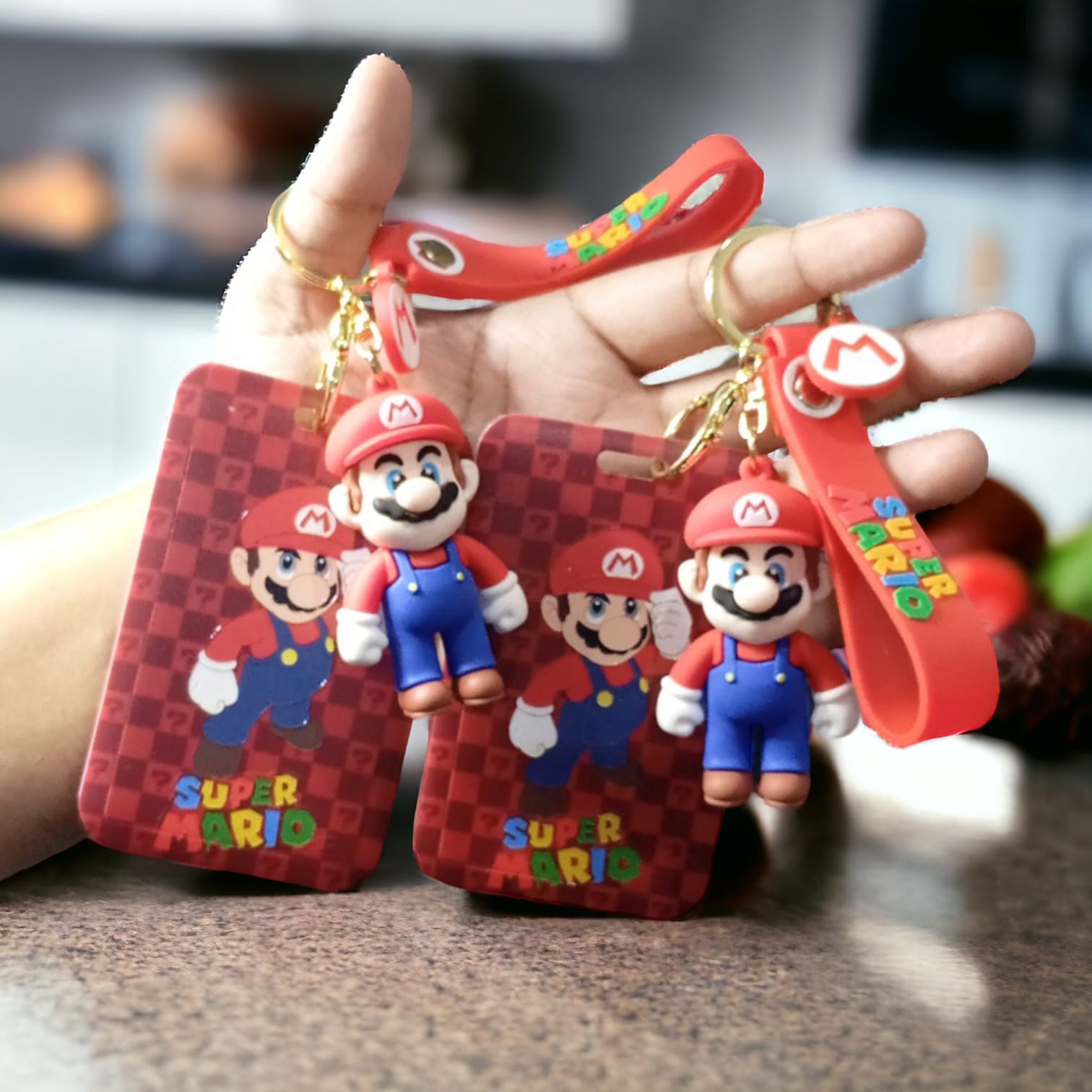 Super Mario ID Card Keychain