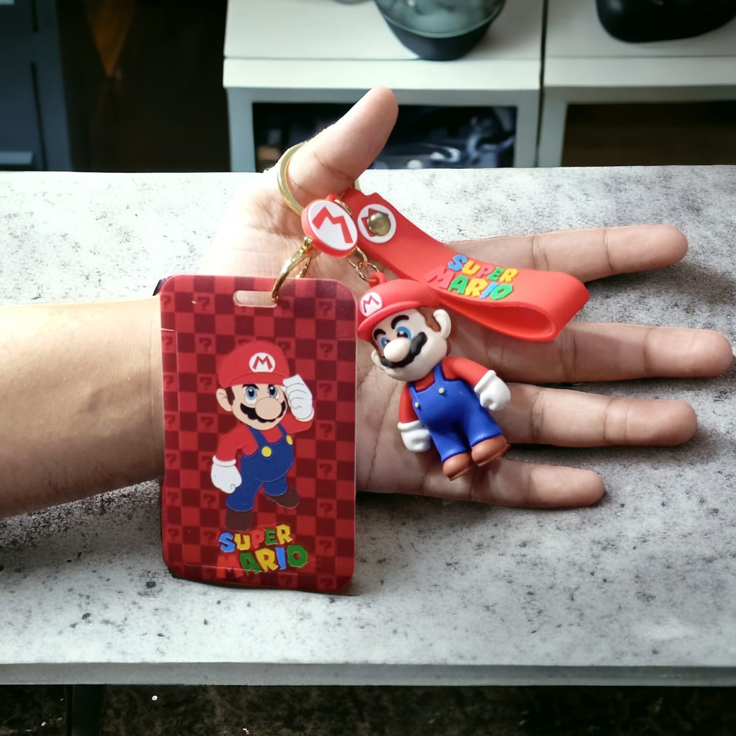 Super Mario ID Card Keychain