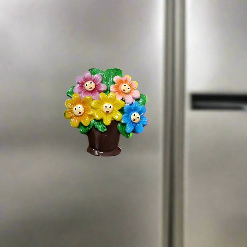 Floral Fusion Fridge Magnet