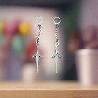 Kunai Clash Naruto Sword Earrings