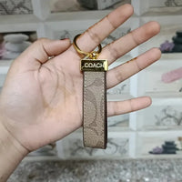 Signature Loop Premium Leather Keychain