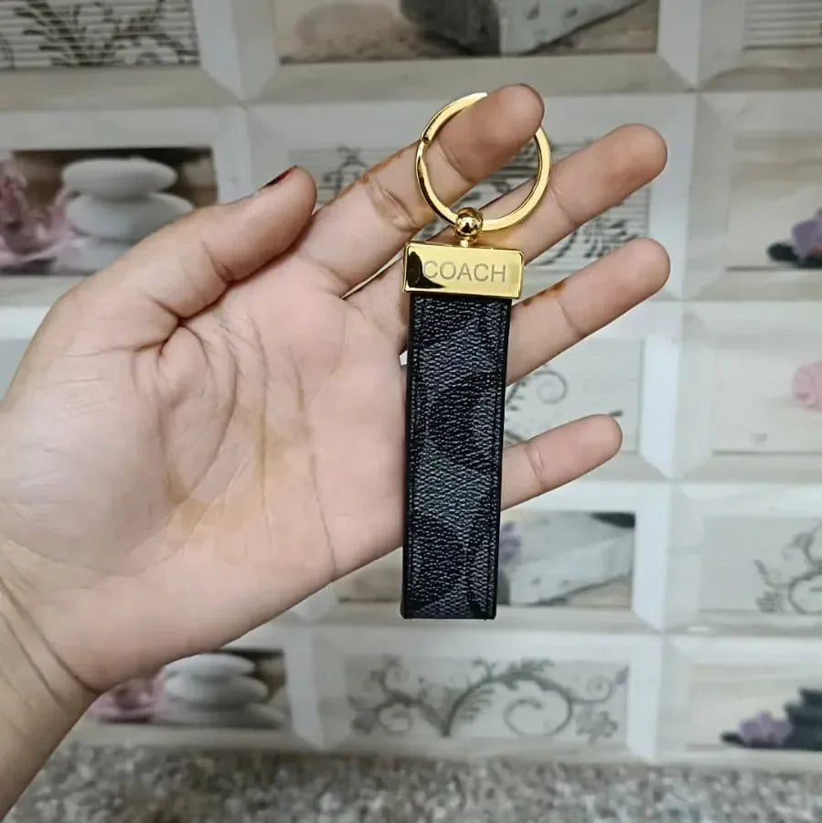 Signature Loop Premium Leather Keychain