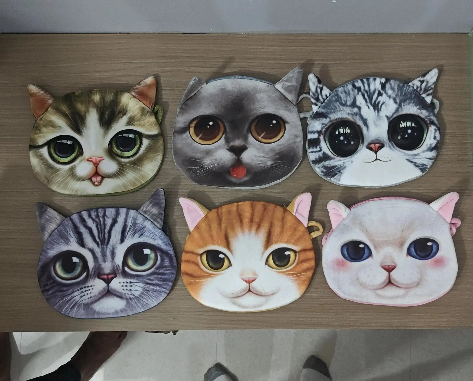 3D Realistic Cat Visage Crossbody Bag