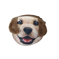 3D Realistic Dog Face Coin Purse