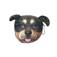 3D Realistic Dog Face Coin Purse