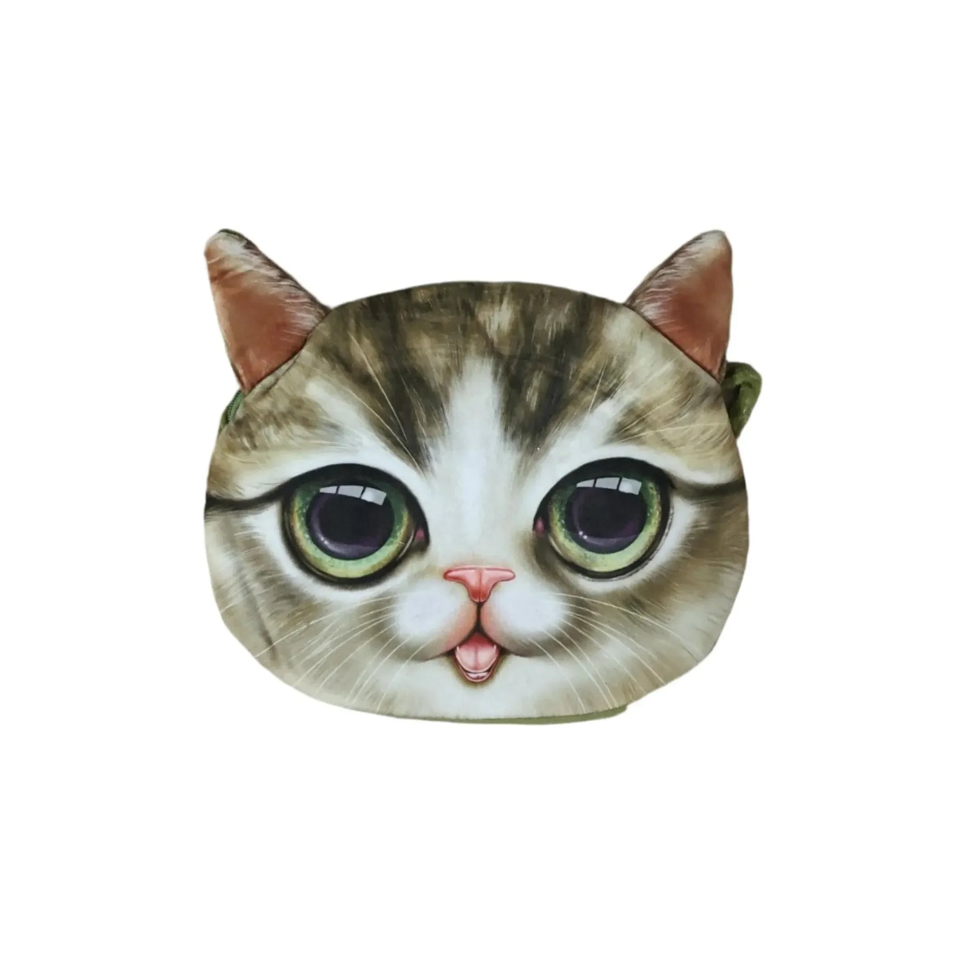 3D Realistic Cat Visage Crossbody Bag