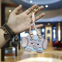 Pendentif mini sac éléphant monogramme 