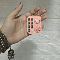 Mini DJ Machine Sound & LED Keychain