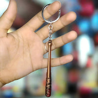 Negan Baseball Bat Metal Keychain