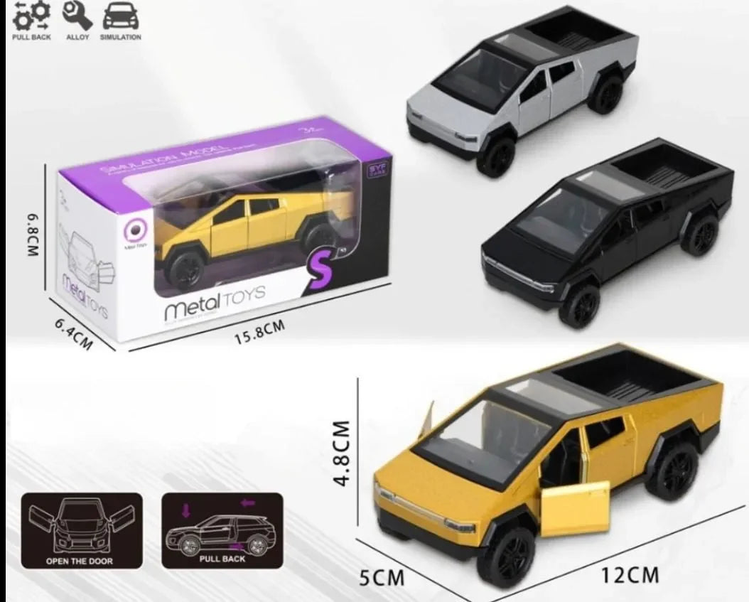Futuristic Die-cast Tesla Cybertruck (1:36 Scale)