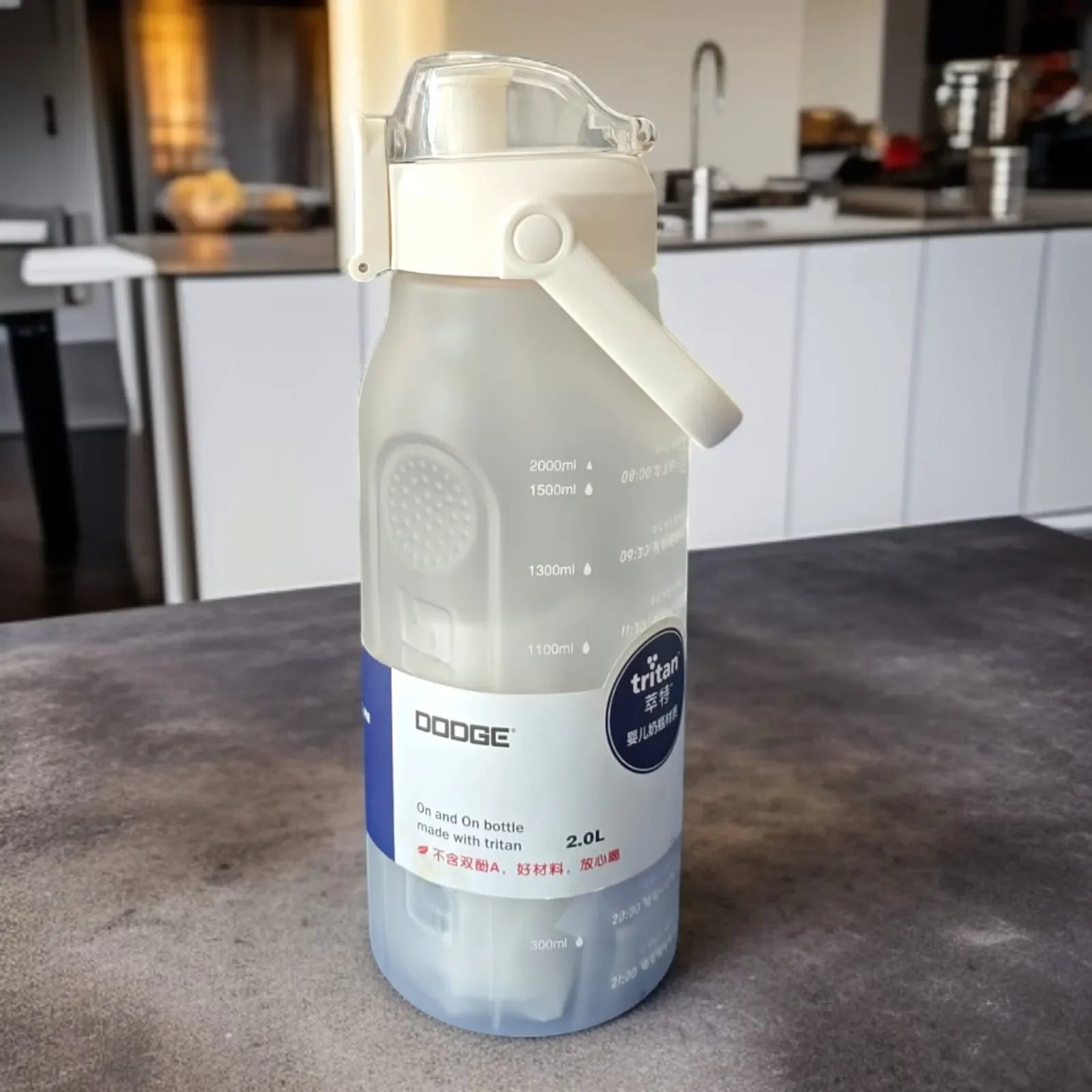 Dodge Tritan Frosted Water Bottle (2000 ml)