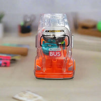 Transparent Gear School Bus Toy