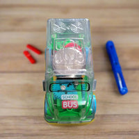 Transparent Gear School Bus Toy