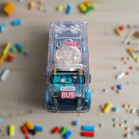 Transparent Gear School Bus Toy