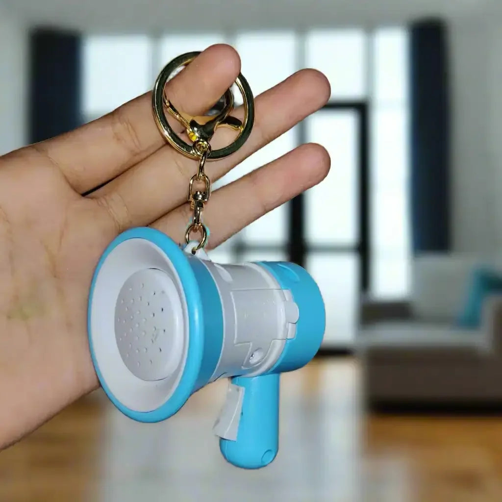 Play Voice Recording Trumpet Keychain
