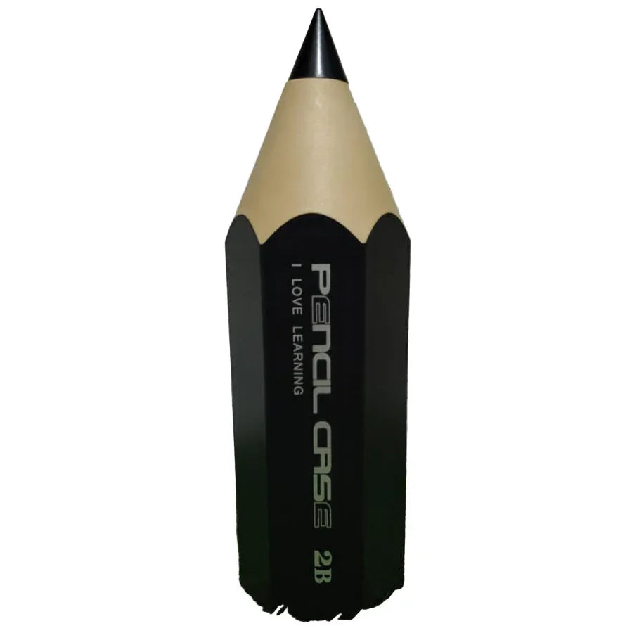 Pencil-shaped punching bag with 'Pental Case' branding on a grassy surface.