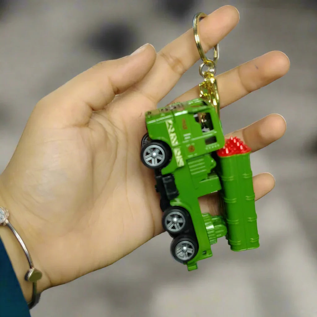 Commando Convoy Military Truck Keychain