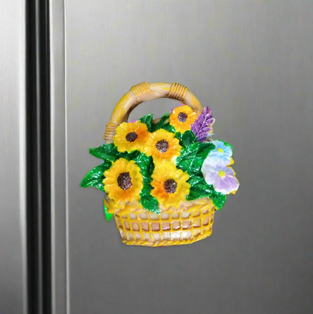 Floral Fusion Fridge Magnet