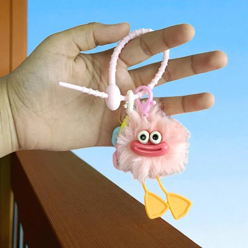 Quacky Smile Plush Keychain