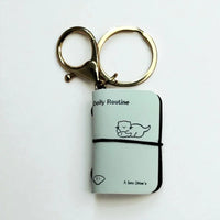 Kawaii Pocket Mini Journal Keychain